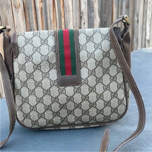 GUCCI • Ophidia Leather Crossbody Bag • Vintage & Authentic - Picture 2 of 14